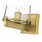 Z-Lite Callista 1 Light Vanity, Rubbed Brass & Clear 3032-1V-RB - alternate 6